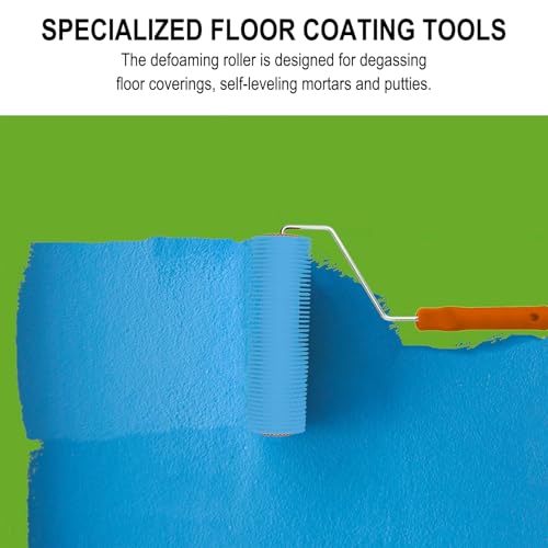 YOYEAH Entlüftungswalze für Ausgleichsmasse 23 cm - Stachellänge 30 mm - Entlüftungsrolle und Stachelwalze ausgleichsmasse für Bodenbeläge. (30 mm)