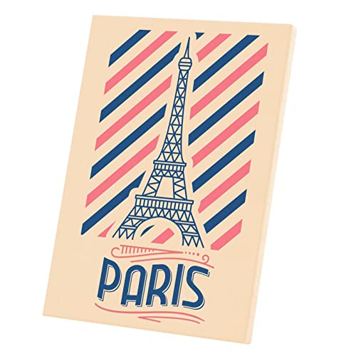 Toile Imprimée de Luxe Paris Vintage : Une Décoration Murale Haut de Gamme 60x85cm