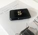 Rykitop Initial Letter Credit Card Holder,RFID Blocking ID Card Case Business Metal Slim Mini Aluminum Wallet for Men Women (Letter S)