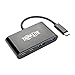 Tripp Lite USB C Hub Adapter Converter Portable w 2x USB Type C & 2x USB-A Thunderbolt 3 USB-C Black (U460-004-2A2CB)