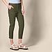 Amazon Essentials Women's Mid-Rise Slim-Fit Stretchy Cropped Tapered Leg Khaki Dress Pants (Available in Plus Size), Dark Olive, 10