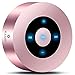XLEADER SoundAngel A8(3 Gen) Altavoz Bluetooth Táctil de 5W con Estuche Impermeable IPX7, 15H música Sonido de Cristal, Mini Altavoces Portátil Bluetooth Premium para iPhone iPad Regalo Ducha oro rosa