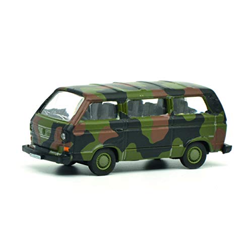 Preisvergleich Produktbild Schuco 452636600 VW T3 Bus Bundeswehr 1:87 452636600-VW, Flecktarn