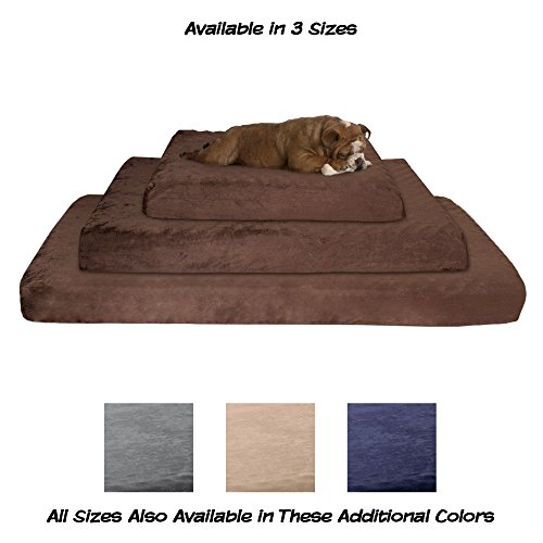 Memory Foam Dog Bed – 2-Layer Orthopedic Dog Bed With Machine Washable Cover - 46 X 27 Dog Bed For Large Dogs Up To 95Lbs By Petmaker (Brown) #TOP6
