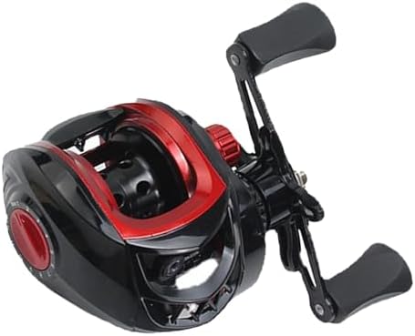 SPYMINNPOO Professional Ice Fishing Baitcasting Reel with Anti-Backlash System, Metal Spool & 7.2:1 High-Speed Gear Ratio, 8kg Drag for Long Casting in Saltwater and Freshwater (Right Hand)