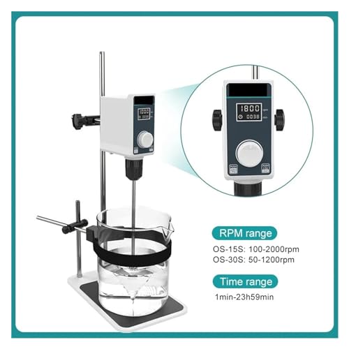 Agitateur de laboratoire mélangeur liquide vertical de 20L avec écran - 4