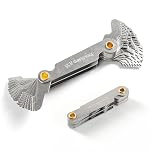 40Pcs Thread Gauge, Thread Gauge Metric and Imperial with 55 Degree Imperial and 60 Degree Metric, for Threads Pitch Measurement