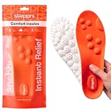 Originali Stepprs - Solette massaggianti per aumentare il comfort, solette termiche in memory foam 4D con supporto per arco plantare per uomini e donne (arancione, EU 39-40)