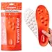Original Stepprs Comfort Boosting Massage Insoles, 4D Memory Foam Thermal Insoles with Arch Support for Men and Women (Orange, EU 43-44)