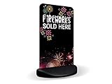 Fireworks Sold Here Ecoflex 2 Pavement Sign MEGA Listing Outdoor Street Advertising Display…