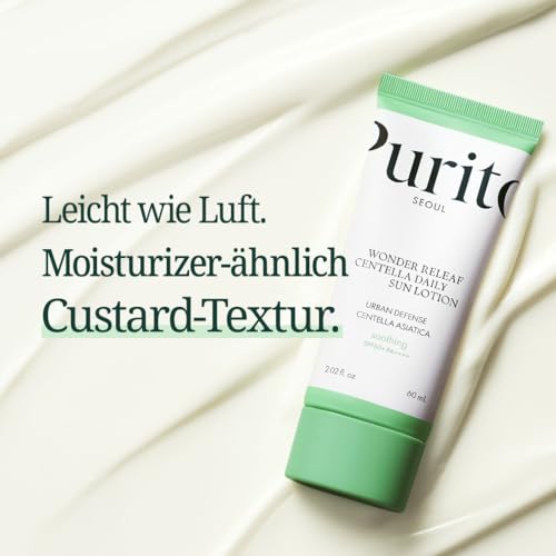 PURITO Wonder Releaf Centella Daily Sun Lotion SPF50+ PA++++, 60 ml, leicht, nicht weißer Gips, UVA- und UVB-Schutz, K-Beauty 4
