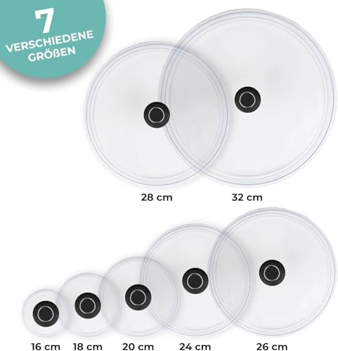 Couvercle en verre 28 cm de qualité supérieure Simax résistant à 260 °C - 6
