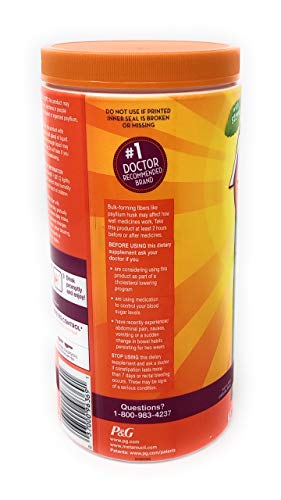 Image of Metamucil Premium Blend Sugar Free Fiber, 114 Servings, Psyllium Husk Fiber Powder Supplement, with Stevia, Natural Orange Flavor 23.1 oz
