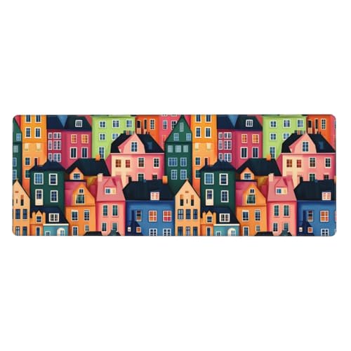 Tapis de bureau coloré pour ordinateur portable et clavier idéal en télétravail à la maison