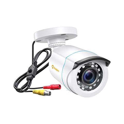 Anlapus Outdoor 1080P HD Video Surveillance Camera 4-in-1 Camera 20M IR Night Vision for TVI/CVI/AHD/CVBS CCTV Surveillance System, White Cover