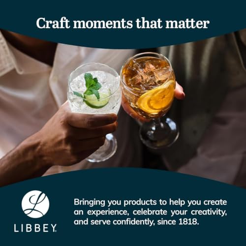 Copas goblet Libbey de 16.25 oz para cenas elegantes y mesas de fiesta familiares 8