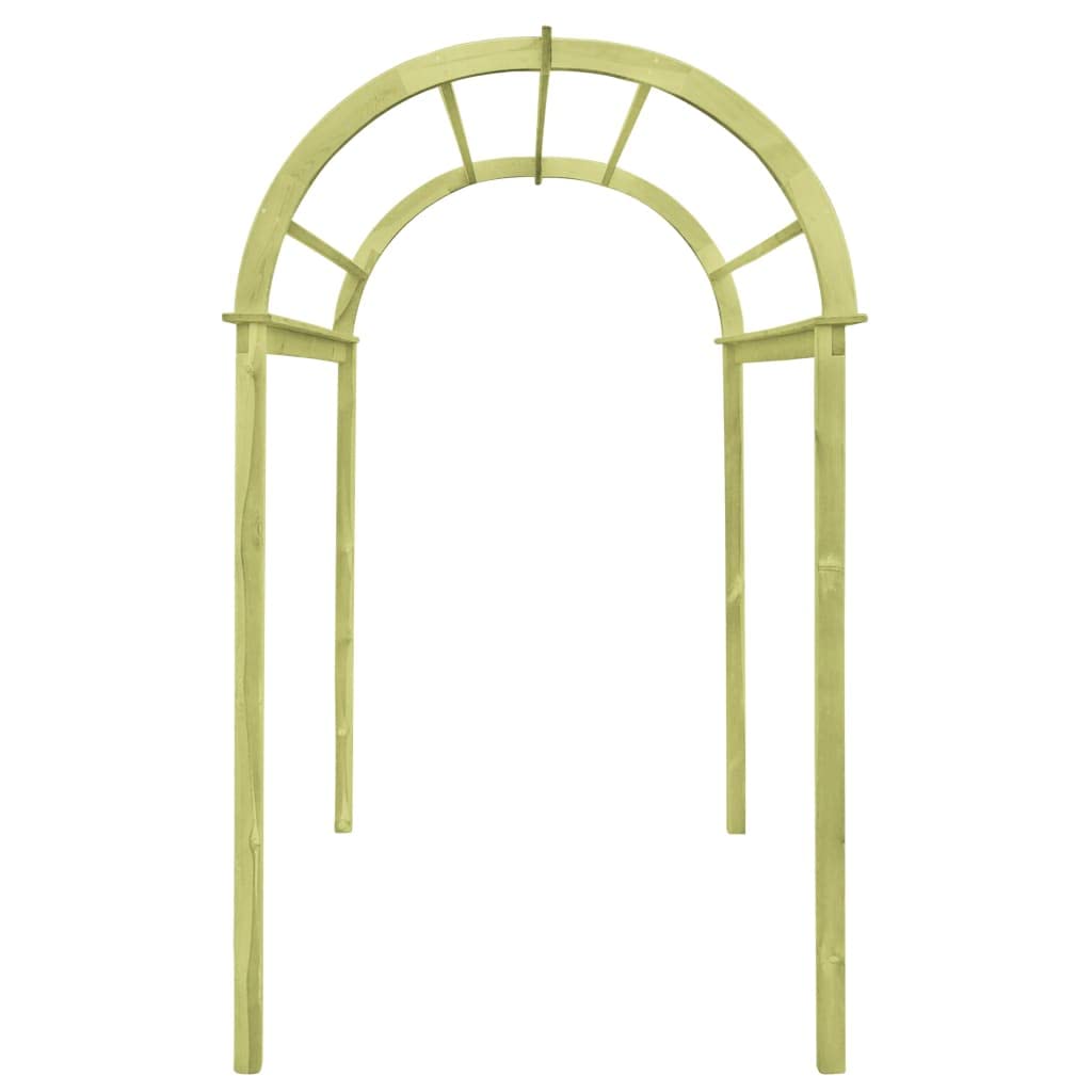 Arco traliccio in legno di pino impregnato, 125 x 150 x 235 cm