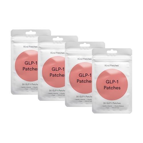 GLP-1 Patches by Kind Patches for Women and Men – 4 Pack, 120 Count GLP-1 Patches by Kind Patches for Women and Men – 4 Pack, 120 Count