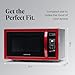 Farberware 1.1 Cu. Ft. Countertop Microwave Oven – 1000 Watts Power, Auto Cook Settings, Defrost, Easy Clean and Child Safety Lock - Metallic Red