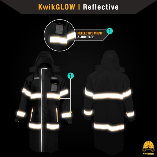 KwikSafety - Charlotte, NC - TORRENT Rain Jacket & Trench Coat ANSI OSHA Class 3 High Visibility Jacket Hi Vis Rain Gear3