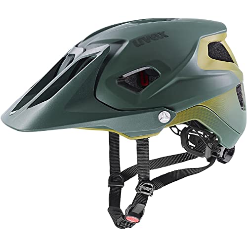 uvex Unisex – Erwachsene, quatro integrale Tocsen Fahrradhelm, forest - mustard mat, 56-61 cm