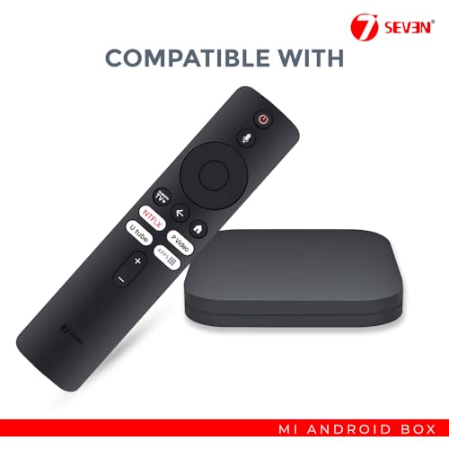 Image of 7SEVEN Compatible XMRM-M3 Remote with Xiaomi Tv Box S 2nd Generation 4K Ultra HD Streaming Media Player Google Tv Remote Control Suitable for L55M6-ESG L55M6-ARG MDZ-24-AA Models - Pairing Must!