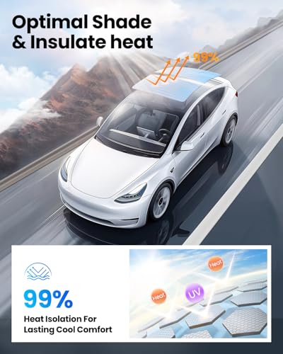 Image of REEVAA Tesla Model 3 (2026-2020) Sunshade Roof Accessories, Gray
