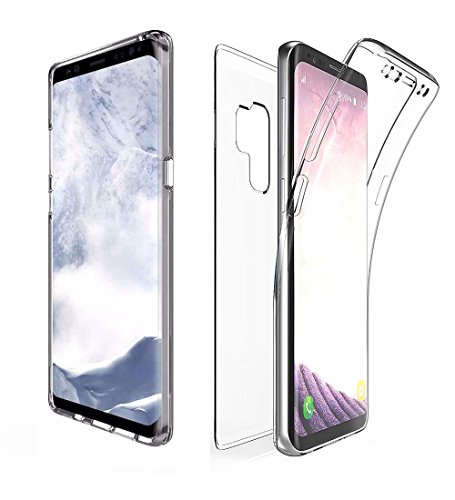Image of NWNK13 Samsung Galaxy S9 Plus Case clear Full Body Rugged Shock Absorbing Bumper Fully Protective Case [Drop Protection ] Smart Phone Cover compatible for Samsung Galaxy S9+