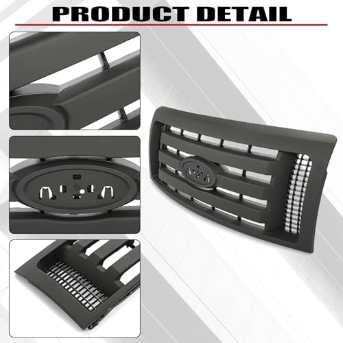 Image of HECASA Grille Compatible with 2009-2014 Ford F150 XL Model Grill