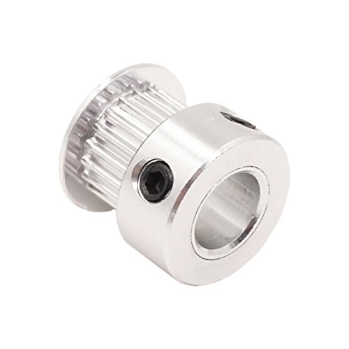 WINSINN GT2 Riemenscheibe, 20 Zähne, 8 mm Bohrung, 6 mm Breite, 20 Zähne, Zahnriemenscheibe, Rad, Aluminium, für 3D-Drucker (5 Stück)