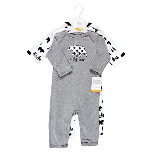 Image of Hudson Baby Baby Cotton Union Suit, 3 Pack