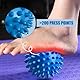 Massagebälle Faszienball, 2 Stück Magnetischer Hochstress Akupressurball, Skills Igelball, Spiked Massage Ball Hart, Massagebälle mit Noppen,für Rücken Beine Füße Hände