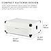 Victrola Journey Glow – Illuminated Suitcase Record Player – 18 RGB Light Effects, Stereo Speakers with Enhanced Bass, Bluetooth Streaming, (White)