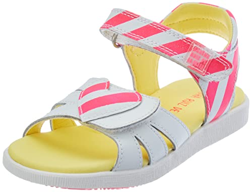 Agatha Ruiz de la Prada 222939-B, Sandale, Blanc et Rayures Sauvage Y Imprimé, 26 EU Cover