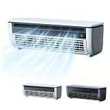 Small Mini Split Air-Conditioner, Ductless AC Unit, Wall Mounted No Window AC with Remote Control, 3 Speed Portable Compact Cooling System for Kitchen Bedroom Small Space Home Office (White)