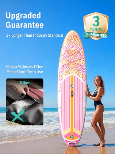 Image of Niphean Inflatable Stand Up Paddle Board with SUP Accessories, Anti-Slip EVA Deck, 10'6'' Inflatable Paddle Boards for Adults & Youth of All Skill Levels