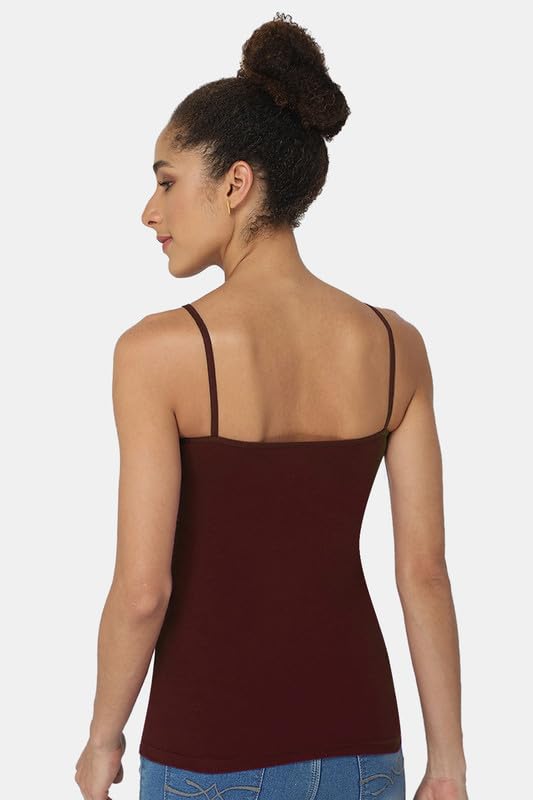 Image of Intimacy Cotton Camisole for Women with Adjustable Spaghetti Straps Comfortable Everyday Wear Camisole Slip for Women