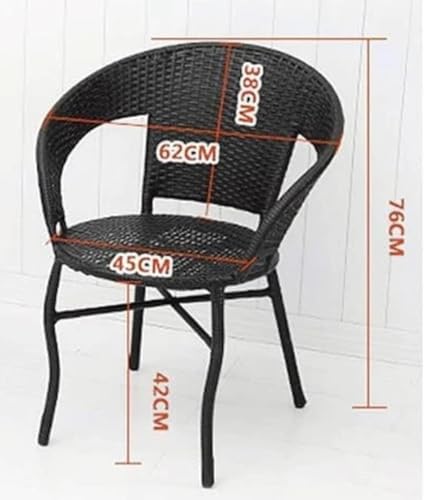 Image of PRATHAM India 2+1 Outdoor Indoor Patio Set Bistro Set Rattan Set Lawn Balcony Hall Outdoor Garden Chair Table Set (Black & Green)