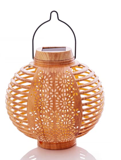SONNENKERZE SOLAR-LATERNEN "FLAME" BAMBUS, 2ER-SET IN BAMBUS-OPTIK, 2 IN 1  FUNKTION: HNGELEUCHTE, TISCHLEUCHTE MIT LED FLAMMEN-EFFEKTBELEUCHTUNG :  Amazon.de: Beleuchtung