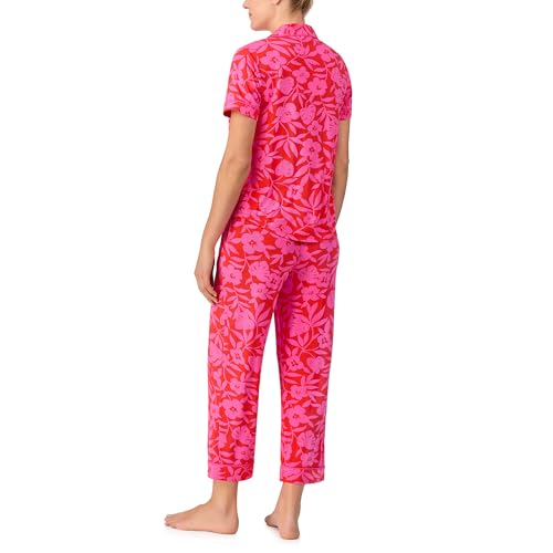 Image of kate spade new york Short Sleeve Cropped Pant PJ Set