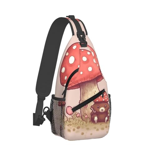 Bolso pequeño tipo sling para pecho unisex