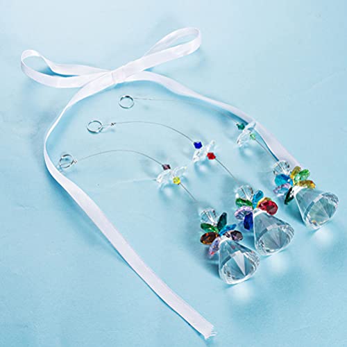 Vosarea 3Pcs Christmas Hanging Angels Decorations Clear Angels Ornaments Christmas Tree Hanging Decorations Mini Angels Figurine Seasonal Holiday Xmas Party Supplies Favors Goody Bags Fillers #TOP4