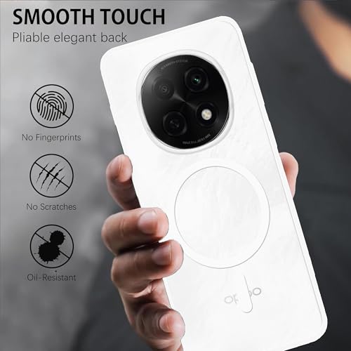 Image of amazon basics Luxury Paper Thin Case Cover for Oppo F29 Pro 5G 5G | Matte Finish | Compatible with magsafe | (White, Oppo F29 Pro 5G 5G)
