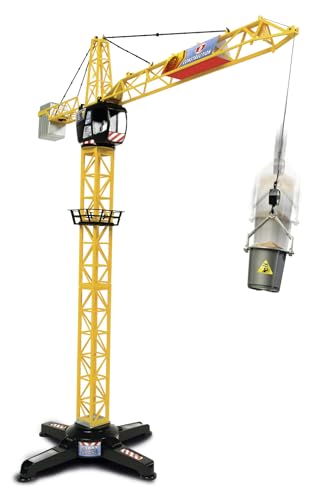 Dickie Toys 203462411 - Mega Crane, Kabelgesteuerter Kran, 1 Meter hoch