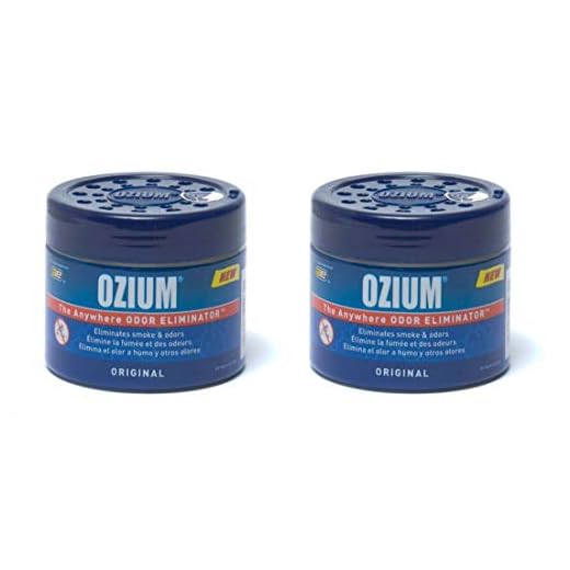 Ozium Smoke & Odors Eliminator Gel. Home, Office and Car Air Freshener 4.5oz (127g), Original Scent (Pack of 2)