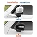 JeCar Black Mirror Cover Trim Compatible with 2016-2024 Jeep Renegade - ABS Exterior Accessories | Side Mirror Caps Decoration - Non-Replacement Parts