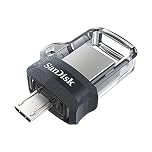 SANDISK Ultra Dual Drive m3.0 & USB 3.0 256GB (Flash Drive, 2-in-1 Smartphone storage, USB memory stick with reversible micro-USB and USB Type-A connectors for Android smartphones and tablets)