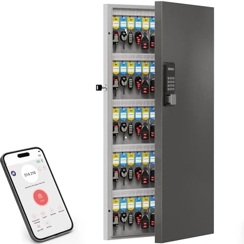 Amazon.com: DiDiHere 120-Key Smart Key Lock Box with Key Management App ...