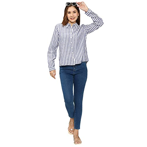 Image of Spykar Solid Blended Round Neck Women's Regular Fit Top