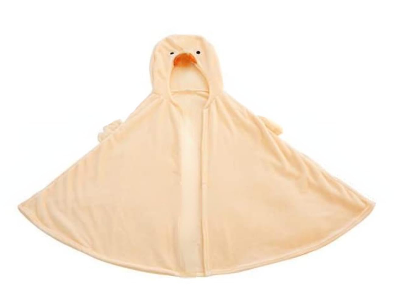 SUFUZEGA Wearable Blanket Soft Cape for Adult Women Men Warm Cozy Hoodie Cute Duck Carpet Home with Wings (Yellow)